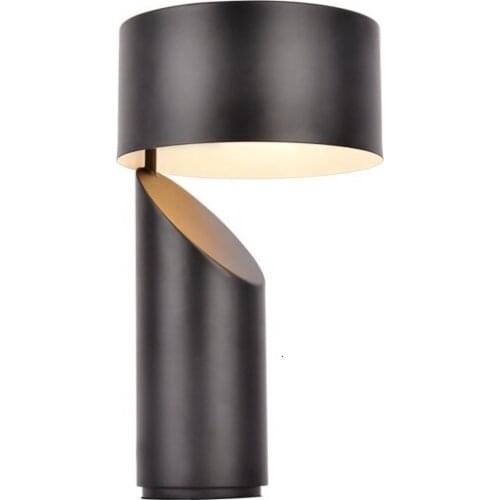 Hotel Metal Brushed Bronze Color Modern Table Lamp deco maison bed lamp