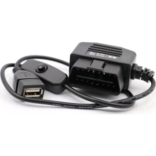 Power Acquisition Step-down Cable Of Intelligent OBD Driving Recorder USB Module Port 12V To 5V Parking Monitoring Car Accessory