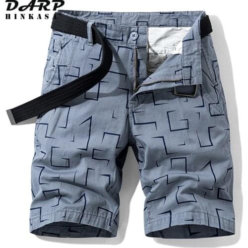2021 Summer New Jogger Casual Men Cargo Shorts printing Loose Men Short Brand Clothing Men Military Cargo Shorts