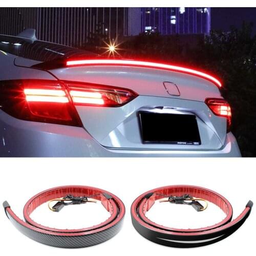 1.2M LED Spoiler for Car Trunk Lip Spoiler Universal Rear Tail Wing Car Exterior Parts Turn Signal Brake Lamp