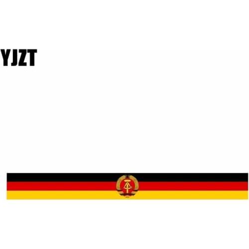 YJZT 15CM*1.8CM Accessories Germany Flag Bike Car Sticker Creative Windows Decal 6-0574