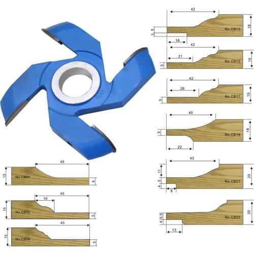 1 Piece/set Cabinet Panel Raising Cutter Set for Spindle Machine 23 styles can be Customized