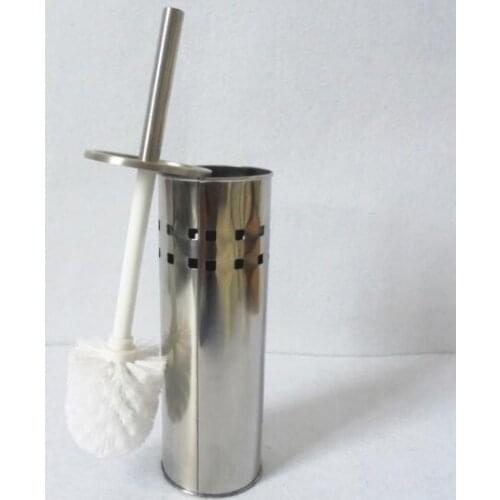 1PC New Creative Nickel plating 304 Stainless steel Toilet brush bath brush Cleaning Tool household Brush KE 1477