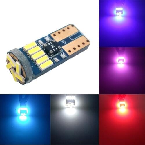 10PCS T10 15Led 4014 Bulb 194 W5W LED Bulbs for Car Courtesy Dome Map Door License Plate Light Parking Lights