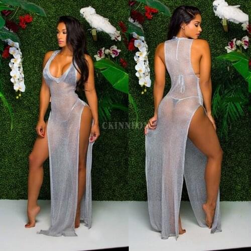 100Pcs/Lot Women Bathing Suit Bikini Cover Up Beach Dress Swimwear Swimsuit Dress