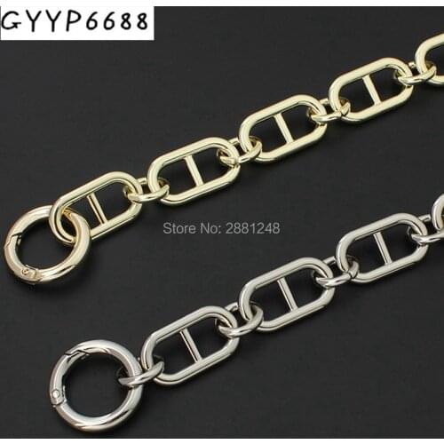 18mm new grade Good match zinc alloy chain strap bag parts handles Accessory Factory Plating Cover Wholesale handbag strap