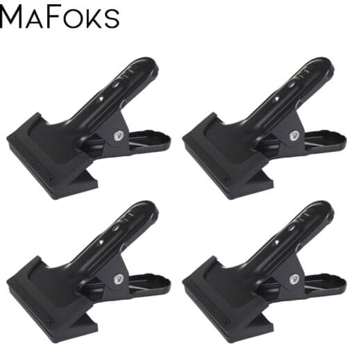 4PCS Strong Spring Clamp Photography Studio Backdrop Clamps Multi-function Metal Spring Clamp Background Stand holder Clip