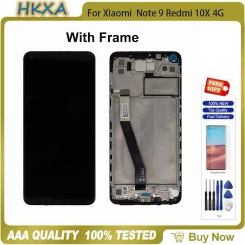 6.53'' 100% Original Display For Xiaomi Redmi Note 9 LCD Touch Screen Digitizer Assembly Parts For Redmi 10X 4G Display Screen