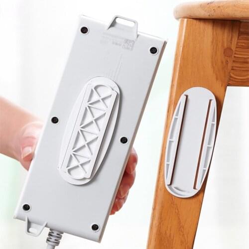 Household Punch-free Retainer Plug Socket Power Supply Board Router Bracket Desktop Socket Retainer To Send Double-sided Tape