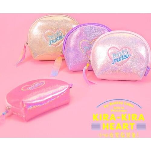 Shell Bag Cute Girl Heart Ins Wind Mini Bag Harajuku Style Embroidery Cosmetic Bag Coin Purse Storage Bag Travel Bag Cute Girl