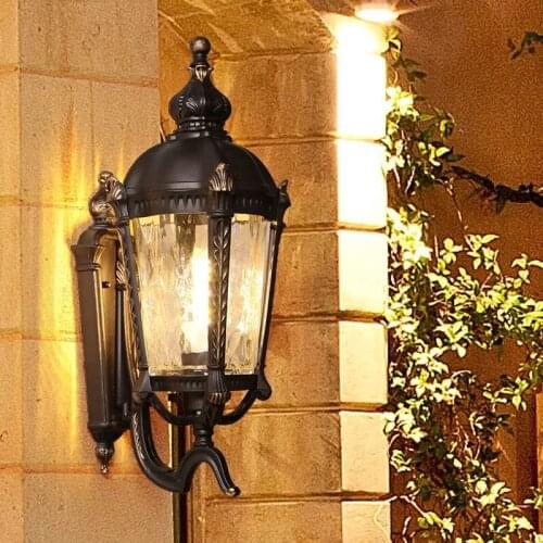 HAWBOIRRY LED Outdoor Waterproof Creative Courtyard Bar Wall Lamp Home Retro European Interior Stairwell Aisle Corridor Light