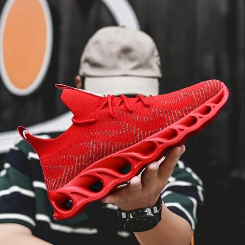 Mens Running Shoes Outdoor Sport Durable Jogging Sneakers Walking 2019 High-quality Lace-up Athietic Breathable Blade Sneakers
