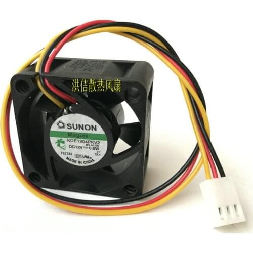 Genuine SUNON KDE1204PKV2 4cm 4020 12V 0.6W 3-wire speed cooling fan