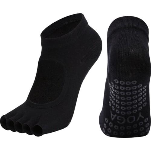 [Factory Wholesale] Large Size Backless Half Finger Five Yoga Socks Digging Dance Sports Gym