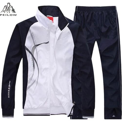 Men`s Sportswear Autumn Spring Sweatshirt Men Tracksuit outwear Two Pieces jacket + Pant Joggers Track Suit Running men clothing