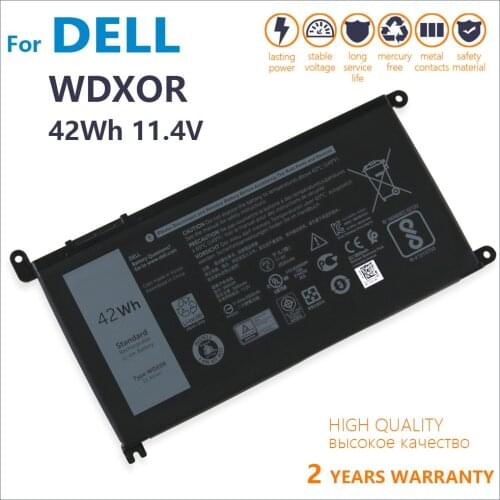 100% New Genuine WDX0R T2JX4 3CRH3 WDXOR for Dell Inspiron 13 5000 5368 5378 7368 14 7000 7560 7460 5567 15MF PRO-1508T FW8KR
