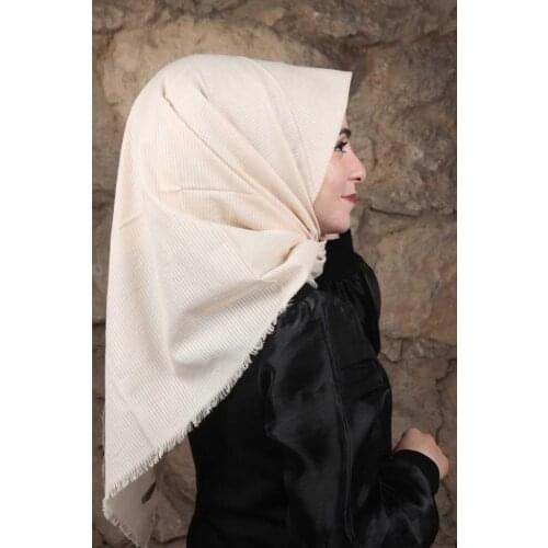 POLOİST SOLID COLOR LAVA SQUARE COTTON SCARF-DESEN-01-RENK-06
