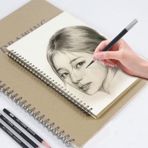 Simplicity Kraft Paper Sketchbook Beginner Coloring Drawing Board Portable Adults Student Doodle Notebook Art Supplies Accessory