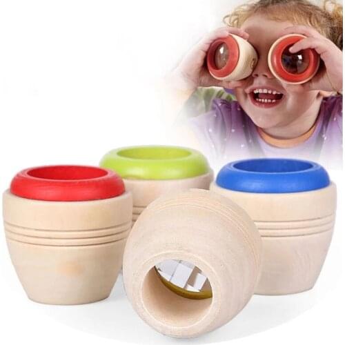 Multi Prism Magic Rainbow Toys Wooden Magical Kaleidoscope Child Telescope Toys Bee Eye Effect Colorful Exciting Educational Toy