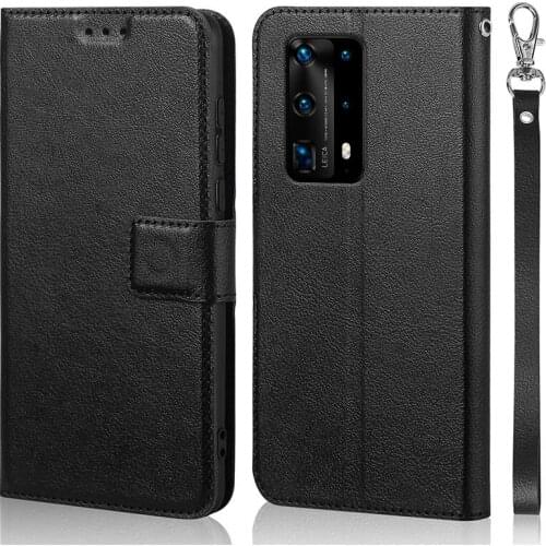 Luxury Flip Case for Huawei P40 Pro Plus Cover Original Book Design Leather Phone Coque Wallet Capa Stand With Strap Card