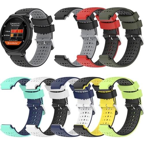 Silicone Watch Band Strap Wristwatch Band Strap Bracelet Belt With Tools for Garmin Forerunner220 230 235 620 630 735 Watch