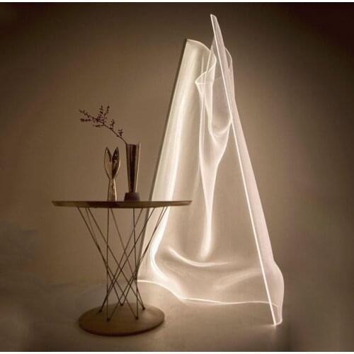 Modern Metal Acrylic Floor Lamp Hotel Home Living Room Reading Bedroom Decor Standing Light Fixture LED Suspension Lamps FA168