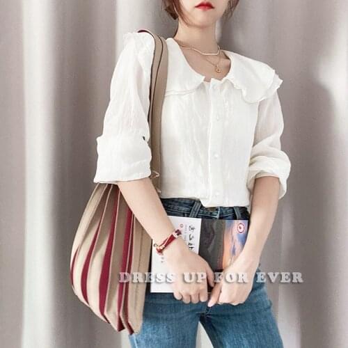 Contrasting Color Organ Bucket Bag Knitted Wool Pleated Design Student Travel Shopper Shoulder Tote Women Handbags Easy Storage