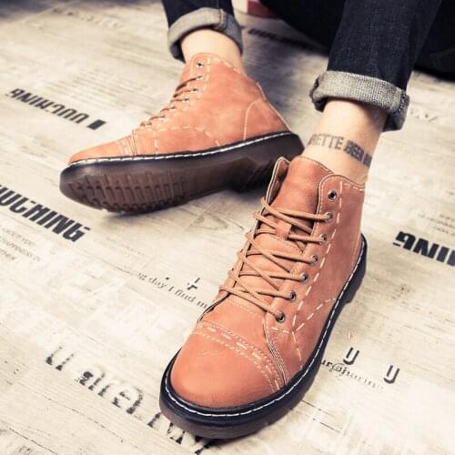 Spring shoes casuales mens sneakers cuero botas boty black shoe sapato man sapatos coturno sports breathable boots causal sale