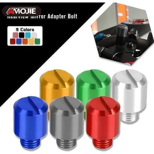 Mototcycle Anti/Clockwise Mirror Hole Plug Screw For Honda VTR1000F VTR1000R VTX1300 VTX1300C VULCAN VULCAN650 VULCANS VX800