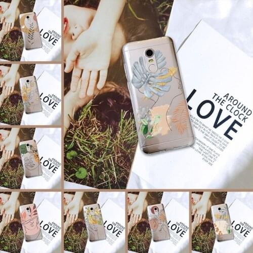 Back Cover For Xiaomi Redmi Note 4 4X 5 5A 6 Pro Prime Pocophone F1 Redmi S2 6A 5 Plus 4A Flower Girl Silicone Soft Phone Case