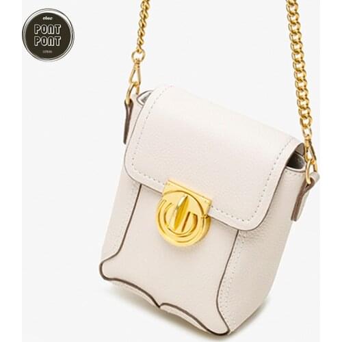 Mini Lady Phone Handbag Shoulder Chain Bag For Women Genuine Real Leather Small Box Crossbody Cute Case sac a main femme Japanes