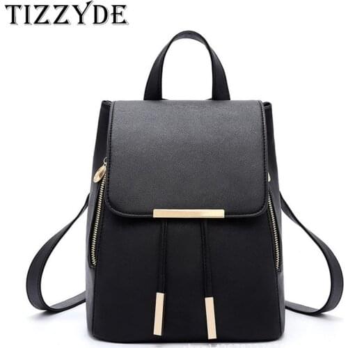 2019 South Korea New Fashion Simple Solid Women High Quality PU Leather Backpacks Female School Bag For Girls LSJ01-C