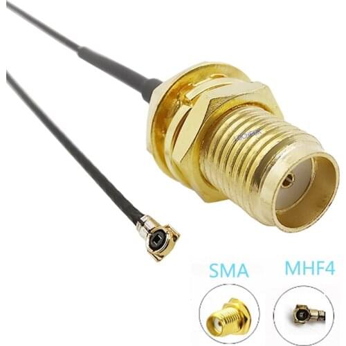 1PCS 20CM IPX IPEX U.FL MHF4 to SMA Female Jack RF Pigtail Jumper Cable 0.81mm for PCI WiFi Card Wireless Router