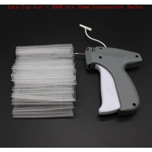 NEW 1PCS/LOT Garment Handheld Clothes Price Label Tagging Gun With 3000pcs 39mm Barbs + 1 Needle For Clothing