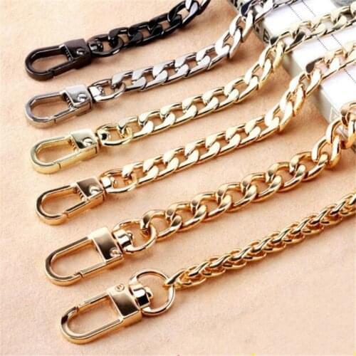 1PC Long Bag Parts Accessories Bags Chains Gold Belt Hardware Handbag Accessory Metal Alloy Bag Chain Strap Bags Belt Straps