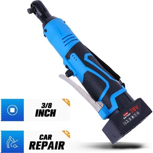 Cordless Electric Wrench Repair Tool 12/18/28V 3/8 Electric Ratchet Wrench 40/65/85N.m to Removal Screw Nut Car Repair Tool