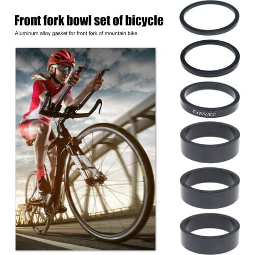 CANSUCC 6pcs/set Bicycle Front Fork Washer Headset Spacer Gasket 2/3/5/10mm