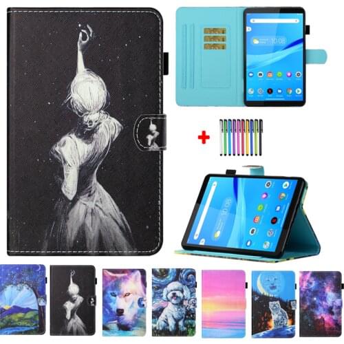 For Funda Lenovo Tab M10 HD 2nd Gen 2 TB-X306X X306F X306 Tablet Horse Cat Printed Cover for Lenovo Tab M10 HD Case 2020 10.1 "