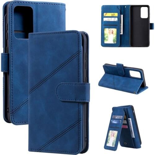 9 Card Slots PU Leather Flip Case For Samsung S21 S20 Ultra S10 S9 S8 Plus Note 20 Ultra 10 9 8 Magnetic Wallet Case With Strap