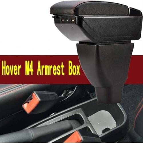 For Great Wall Haval M4 armrest box central Store content box with cup holder ashtray USB Haval M4 armrests box