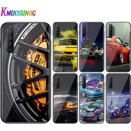For OPPO A5 A9 2020 F7 Phone Cover Engine Automotive car for OPPO Reno 2 Z 2Z 2F 3 4 Pro 5G Bright Black Phone Case