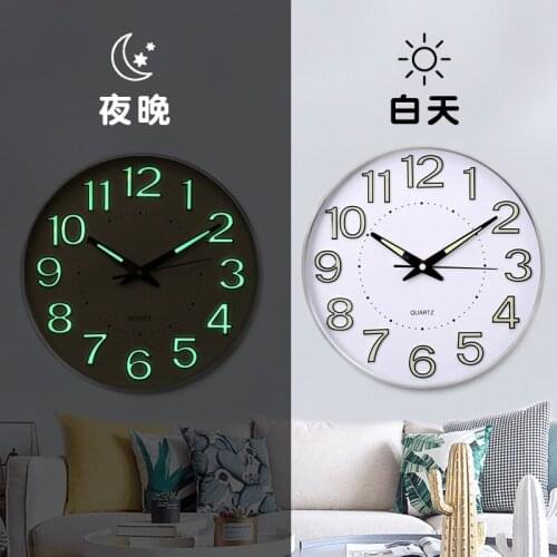 Living Room Creative Simple Fashion Wall Clock Quiet Large Digital Wall Clock Home Room Decoration Klok Clocks Wall Home Decor