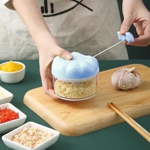 Kitchen Dumpling Stuffing Twisting Garlic Machine Manual Garlic Stirrer Vegetable Cutter Stir Garlic Masher Household Tools