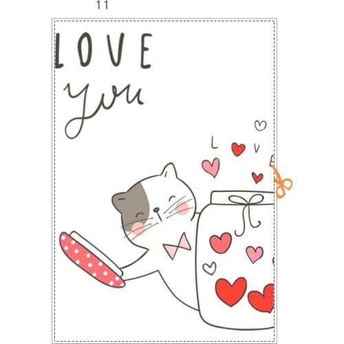 Cartoon glass stickers bathroom anti-light decoration self-adhesive frosted glass film childrens room opaque window stickers