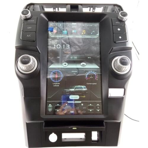 New 13.6'' Android Tesla Vertical Car DVD Player For Toyota 4Runner 2010-2021 with Built-in Carplay DSP HDMI Wireless Charger
