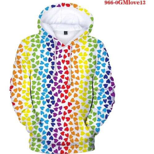 Love 3d Print Casual Sports Long-sleeved Shirt Fashion Hooded Hoodie Couple Hoodie Casual Hoodie Best Friend Hoodie Thin Hoodie