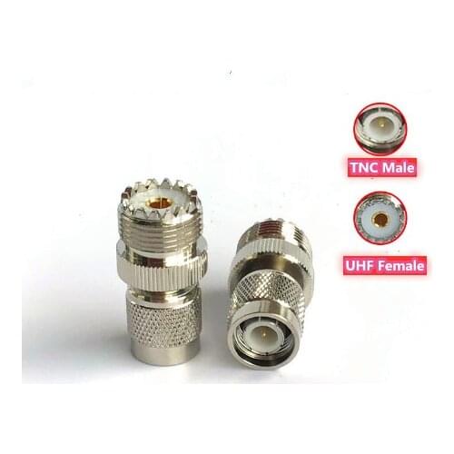 UHF Female SO239 to TNC male Plug RF Coax Cable Adapter Connector High Quanlity