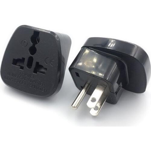 Universal Japan United States Canada Philippines Thailand power connector AU EU UK swiss italy to US travel adapter plug Type B