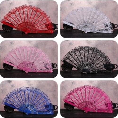 Vintage Style Silk Folding Fan Chinese Japanese Pattern Art Craft Gift Home Decoration Ornaments Dance Hand Fan