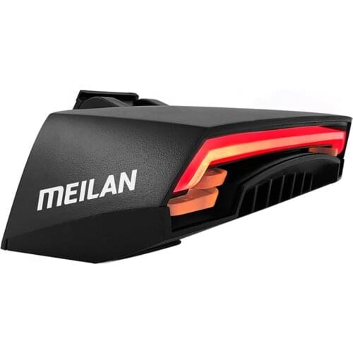 Meilan X5 Bicycle Rear Light Bike Remote Wireless Light Turn Signal LED Beam USB Rechargeable Cycling Tail Light Bicycle Parts